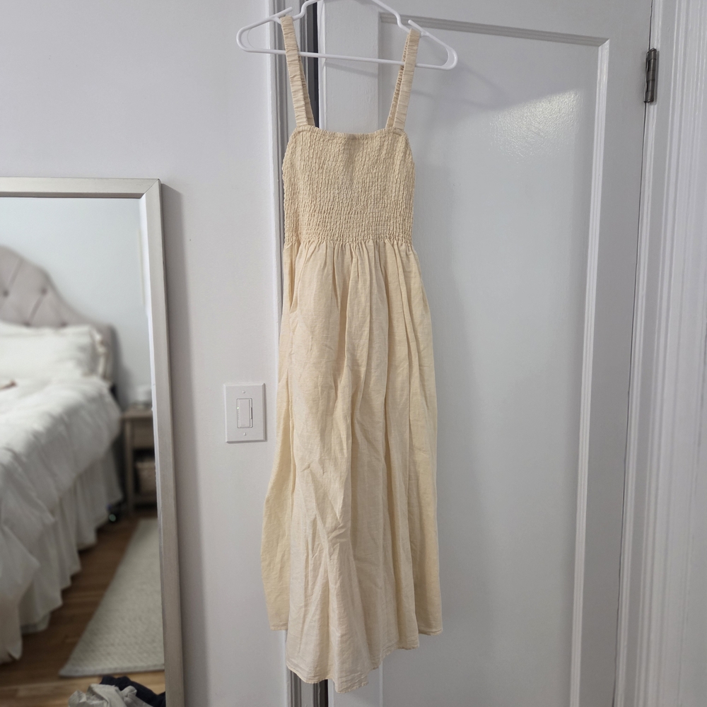 NWOT J Crew Yellow Maxi Dress